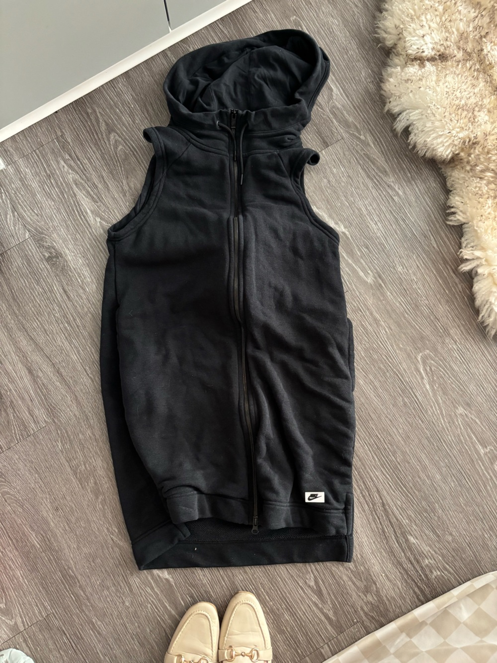 Nike Women's Black Full-Zip Vest